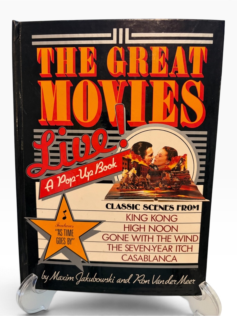 Vintage 1987 The Great Movies Live! Pop-Up Book